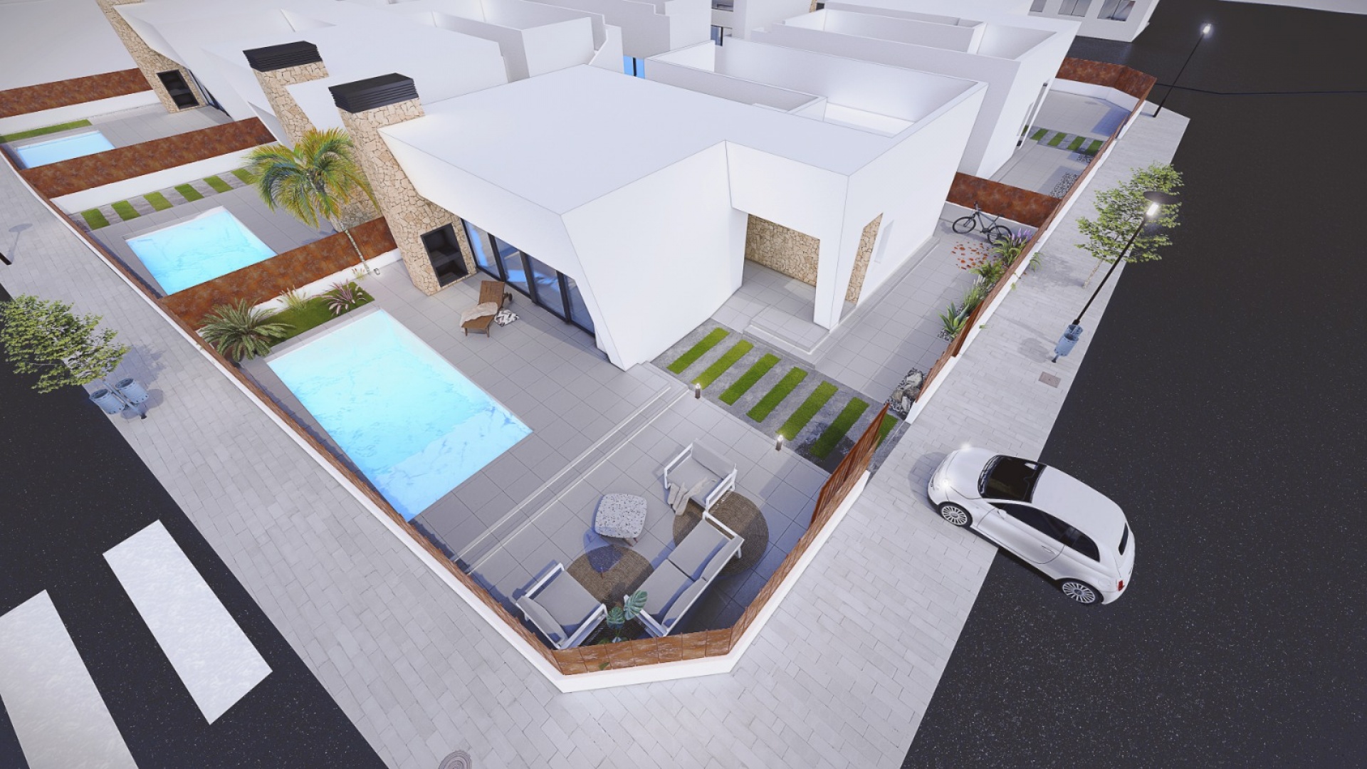 Nieuw gebouw - Villa - San Pedro del Pinatar - Res. Sunset Villas Lux