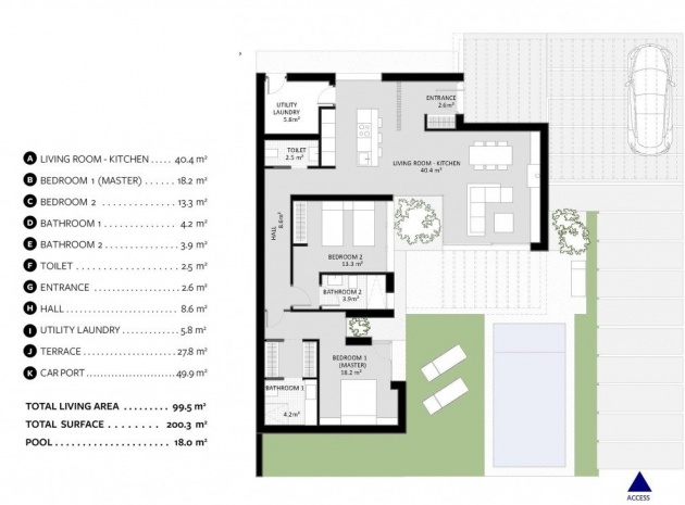 Nieuw gebouw - Villa - Banos y Mendigo - Altaona Golf And Country Village