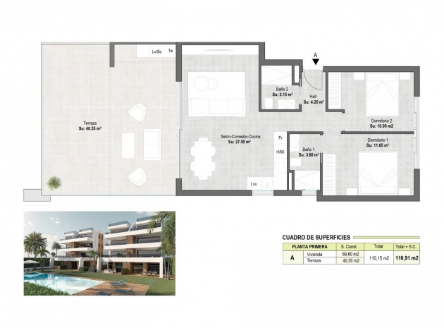 Nouvelle construction - Appartement - Alhama De Murcia - Condado De Alhama Resort