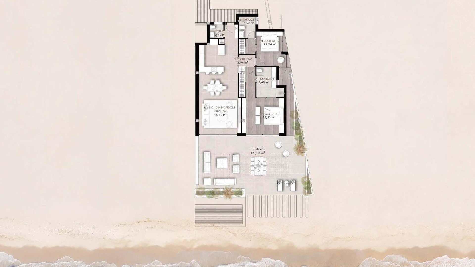 Neubau - Wohnung - Estepona - Playa del Cristo