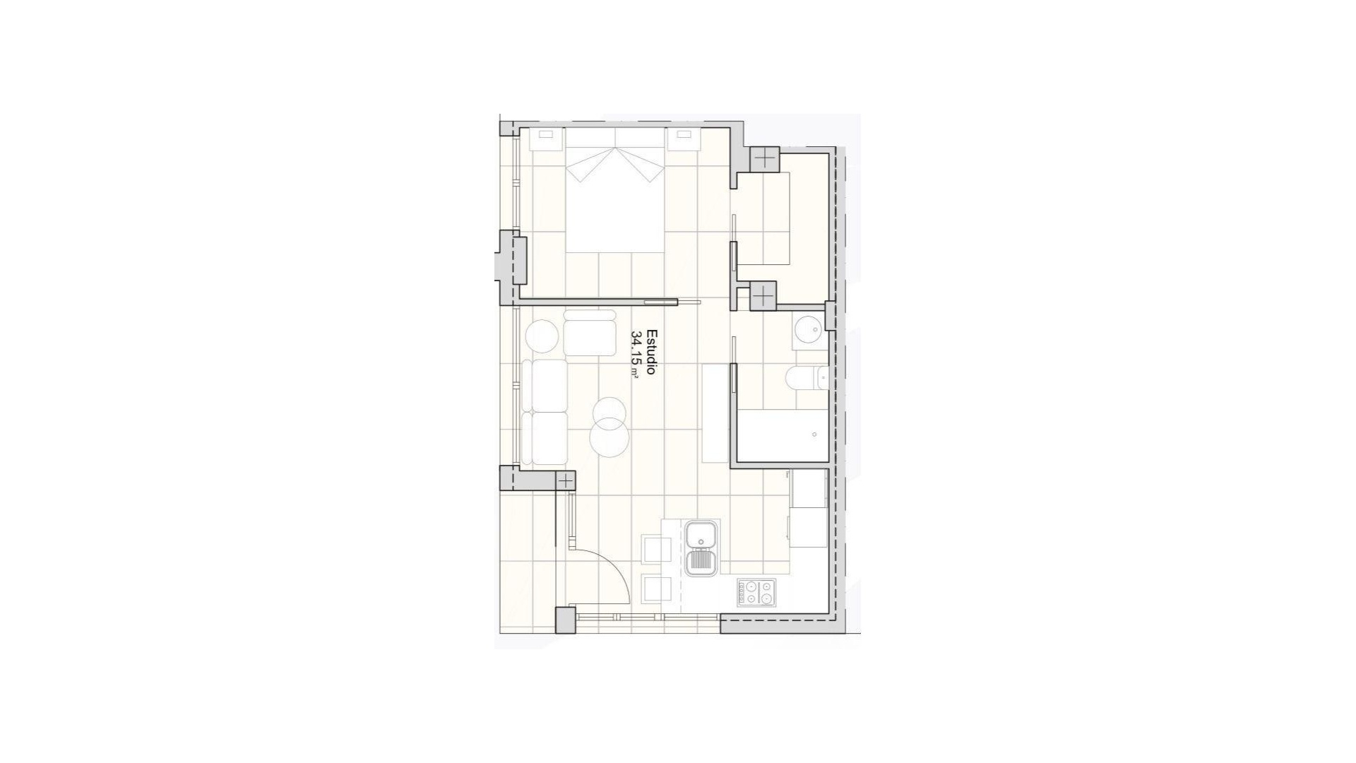 New Build - Apartment - San Javier - pueblo