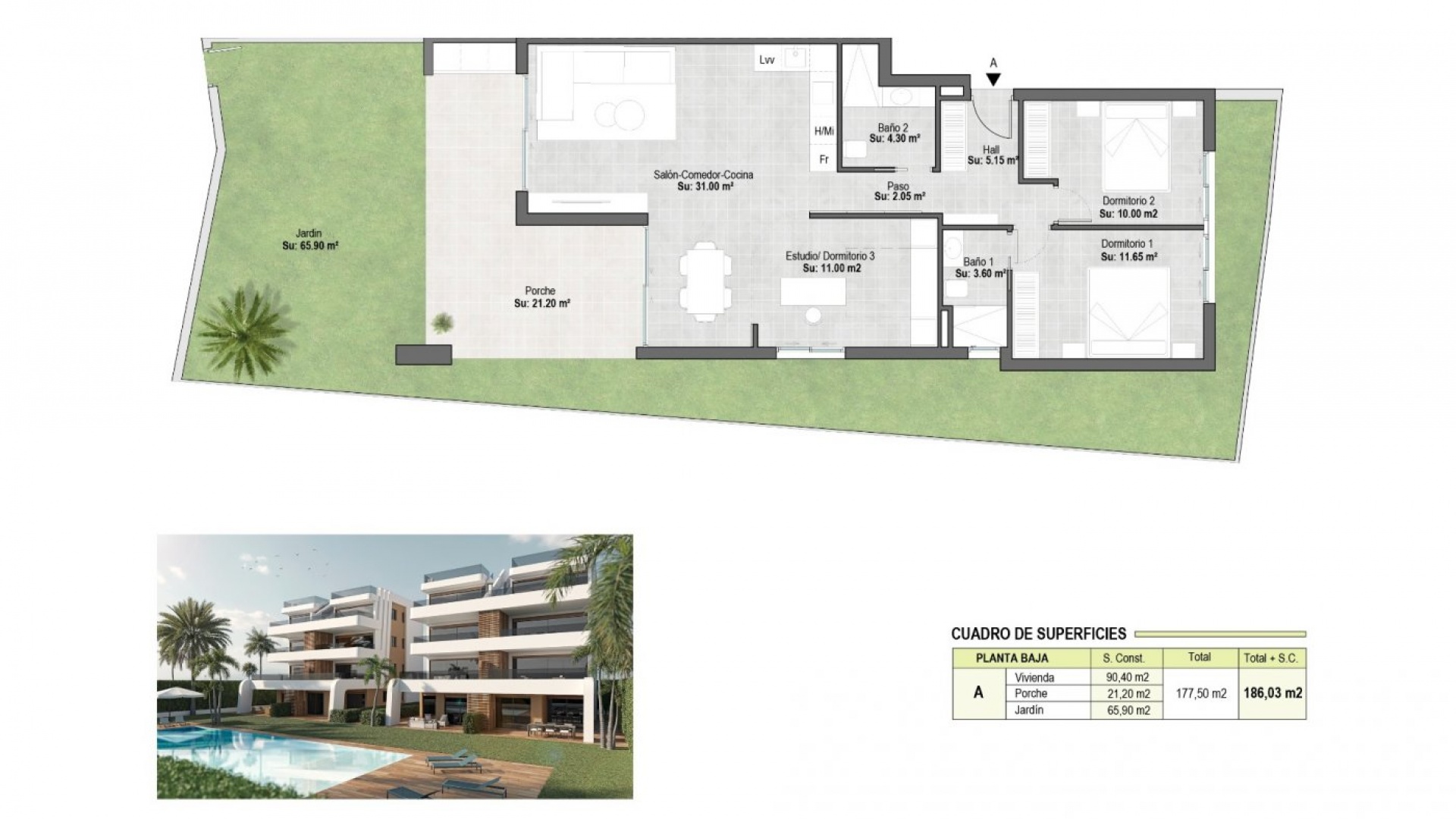 Nieuw gebouw - Appartement - Alhama De Murcia - Condado De Alhama Resort