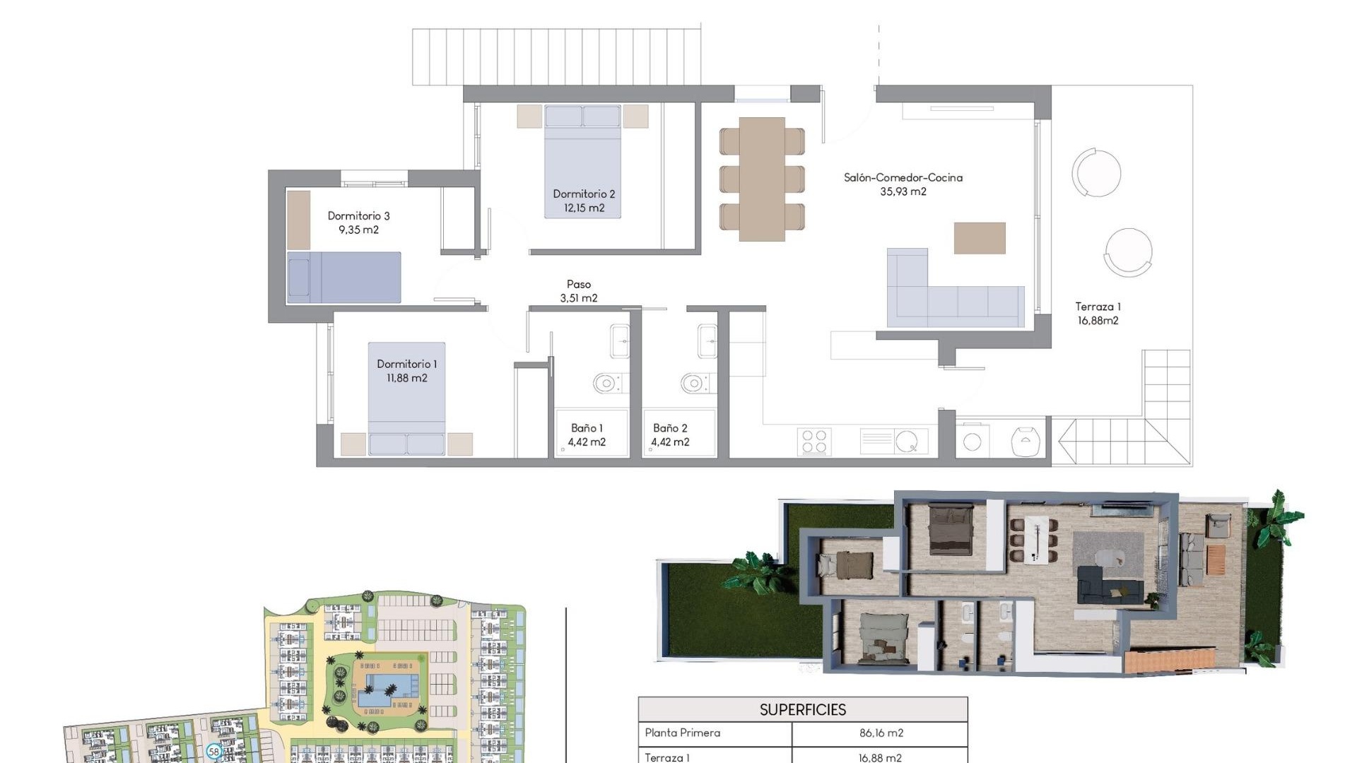 Nieuw gebouw - Appartement - Finestrat - Finestrat Hills