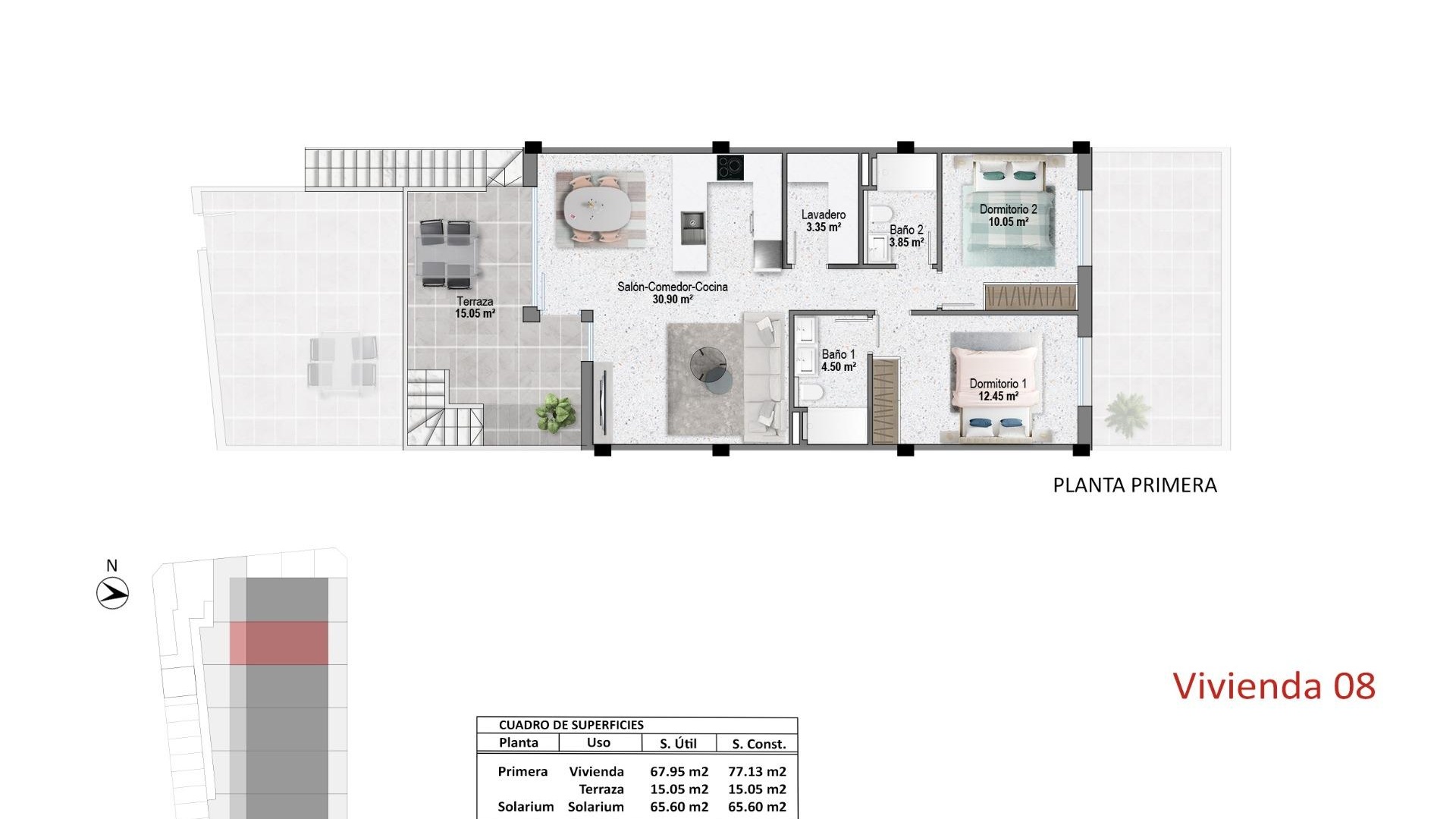 Nieuw gebouw - Appartement - Pilar de la Horadada - pueblo
