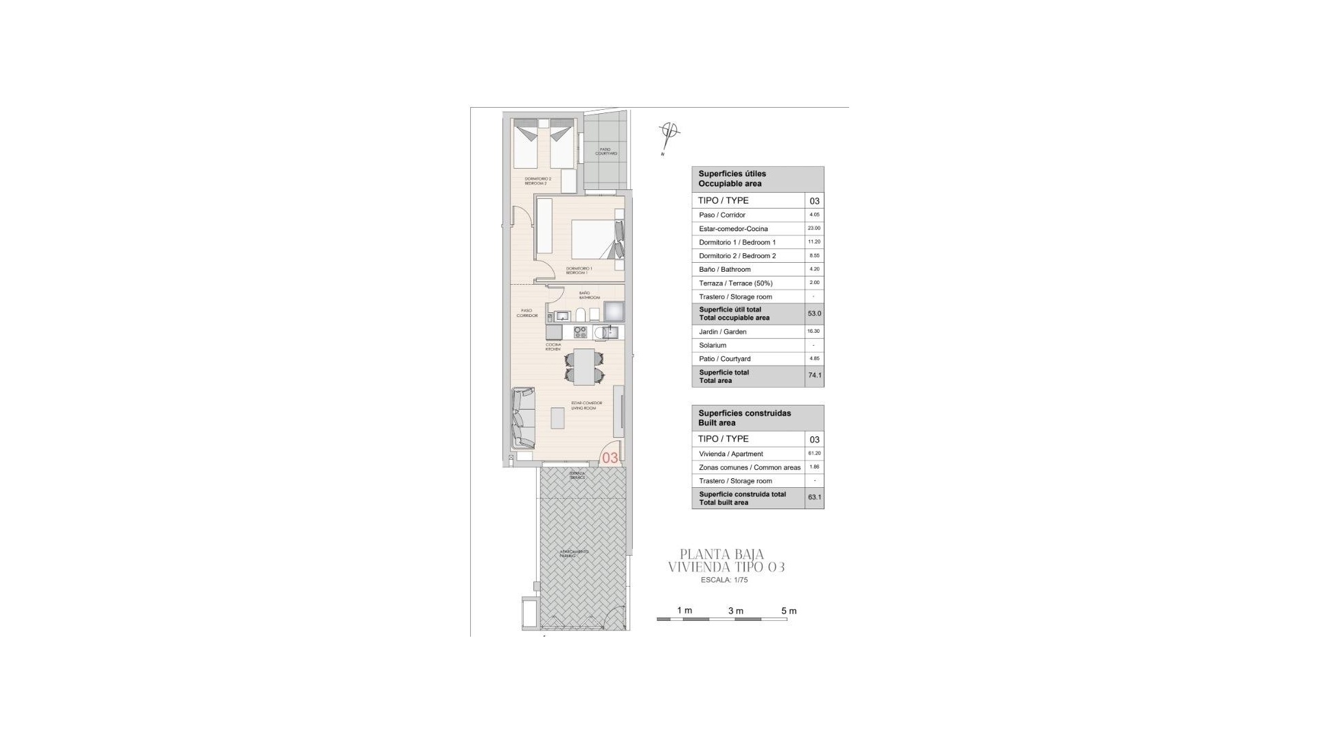 Nieuw gebouw - Bungalow - Hondón de las Nieves - La Canalosa