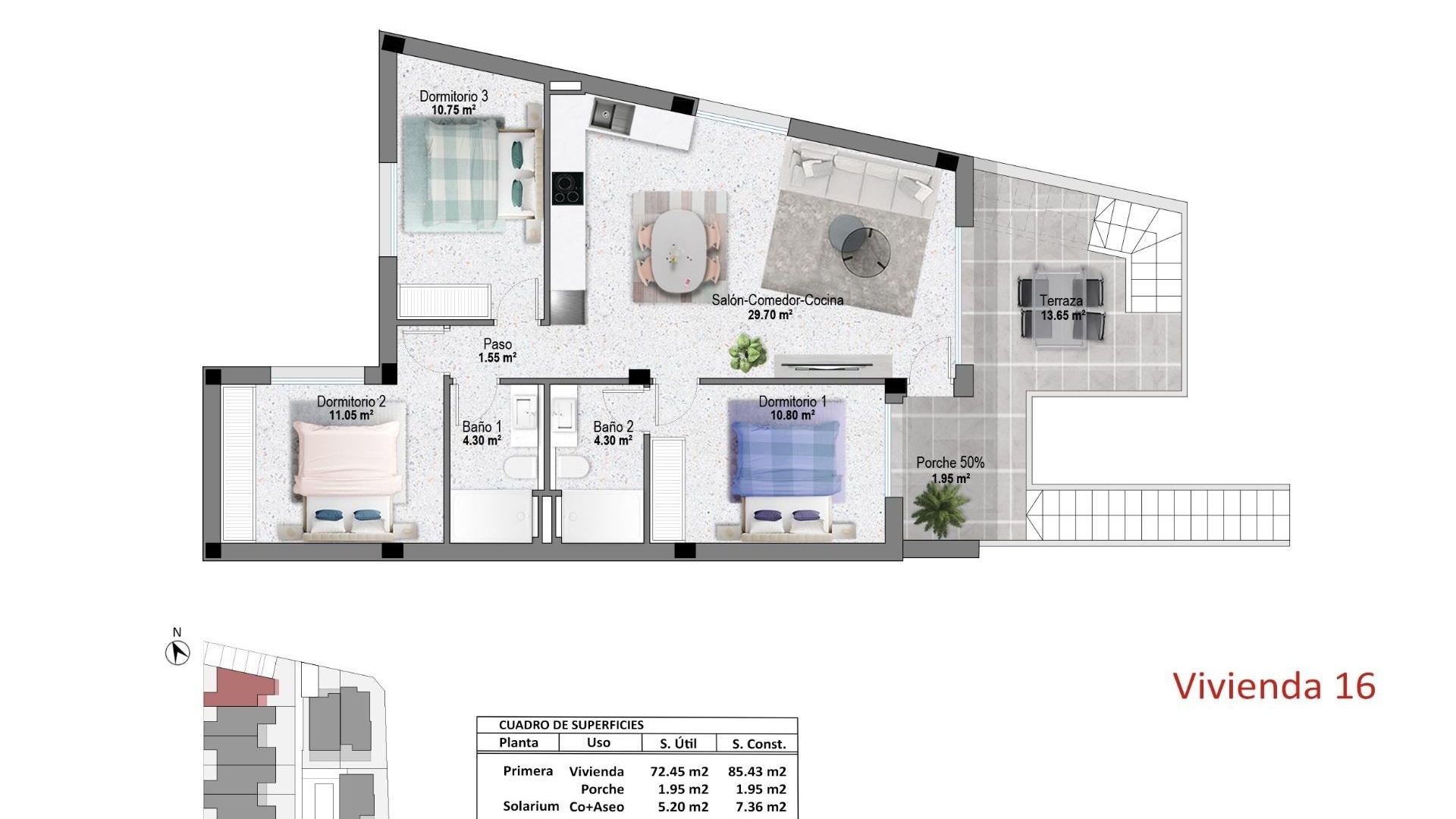 Nieuw gebouw - Bungalow - Pilar de la Horadada - Zona Pueblo