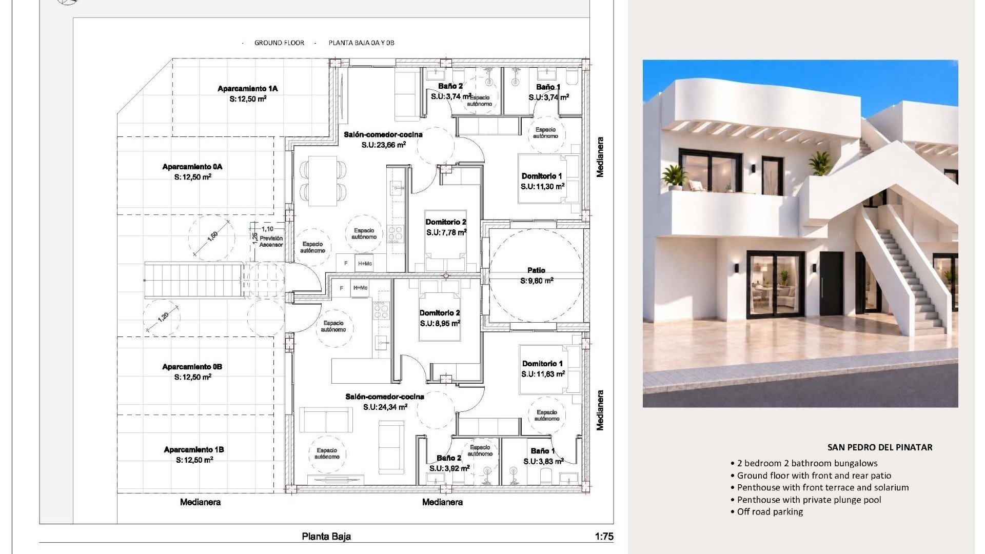 Nieuw gebouw - Bungalow - San Pedro del Pinatar - Los Peñascos