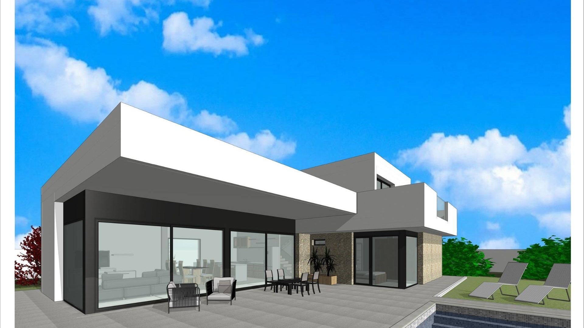 Nieuw gebouw - Villa - Aspe - Poligono 19