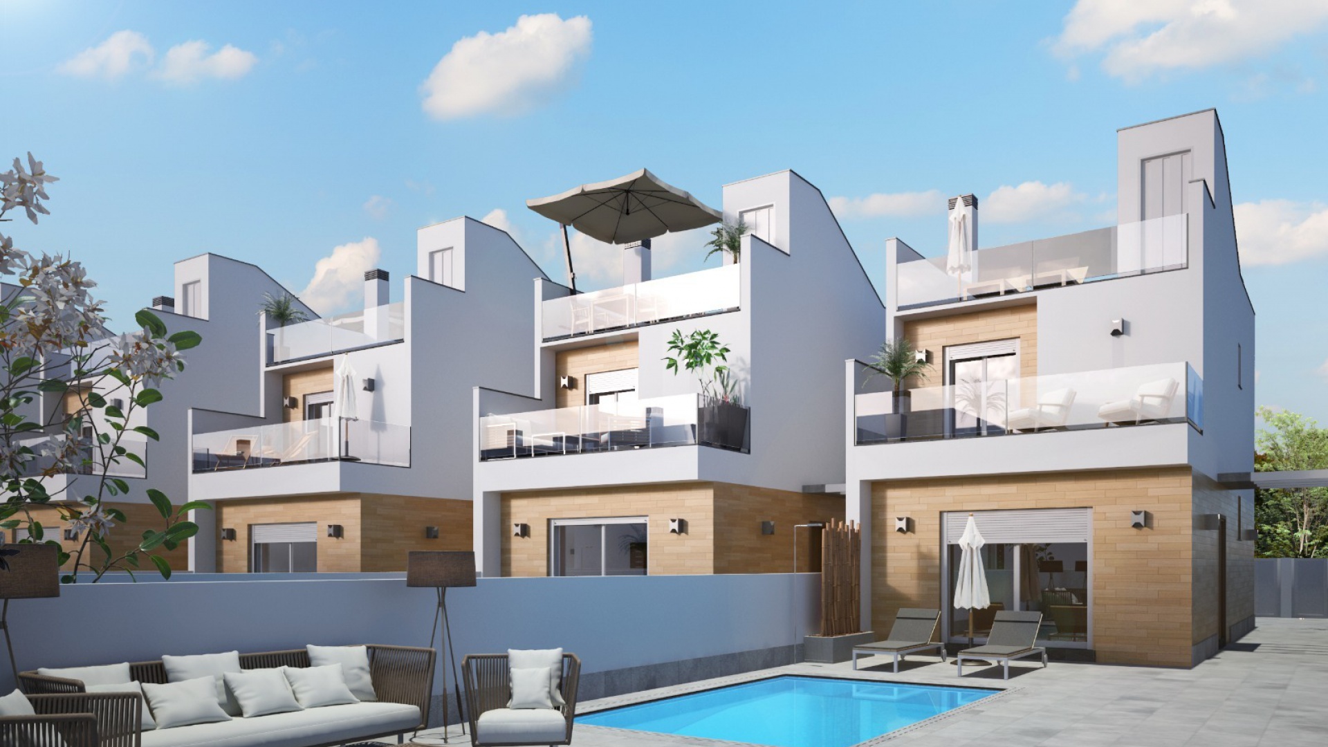 Nieuw gebouw - Villa - San Pedro del Pinatar - Res. Palmeras Gold