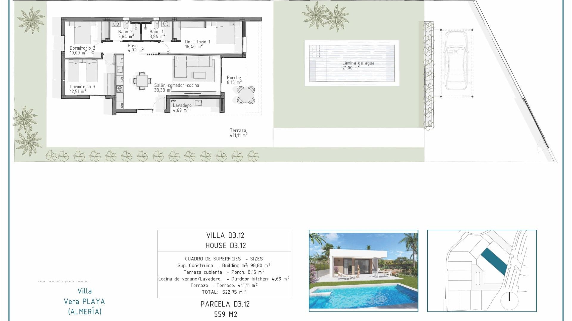 Nieuw gebouw - Villa - Vera - Pueblo Salinas