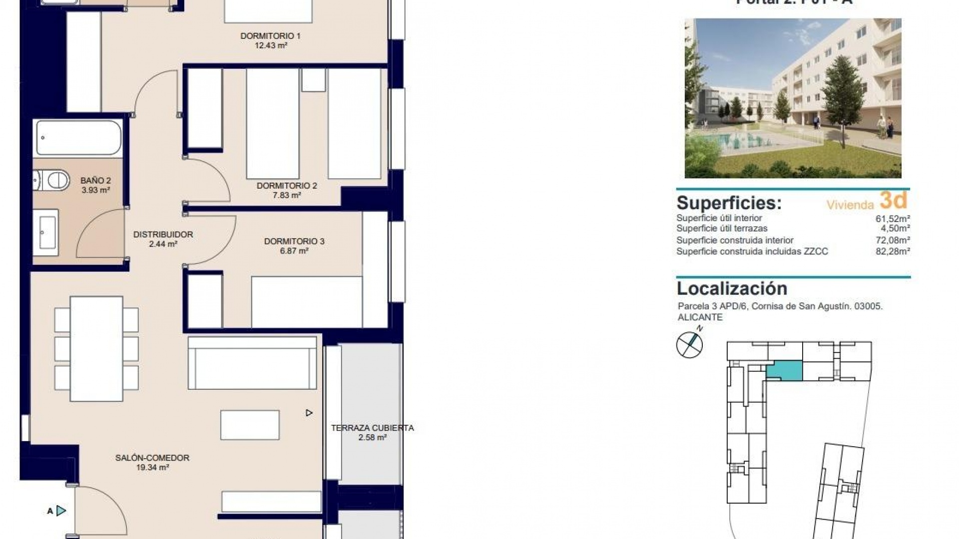 Nouvelle construction - Appartement - Alicante - San Agustín