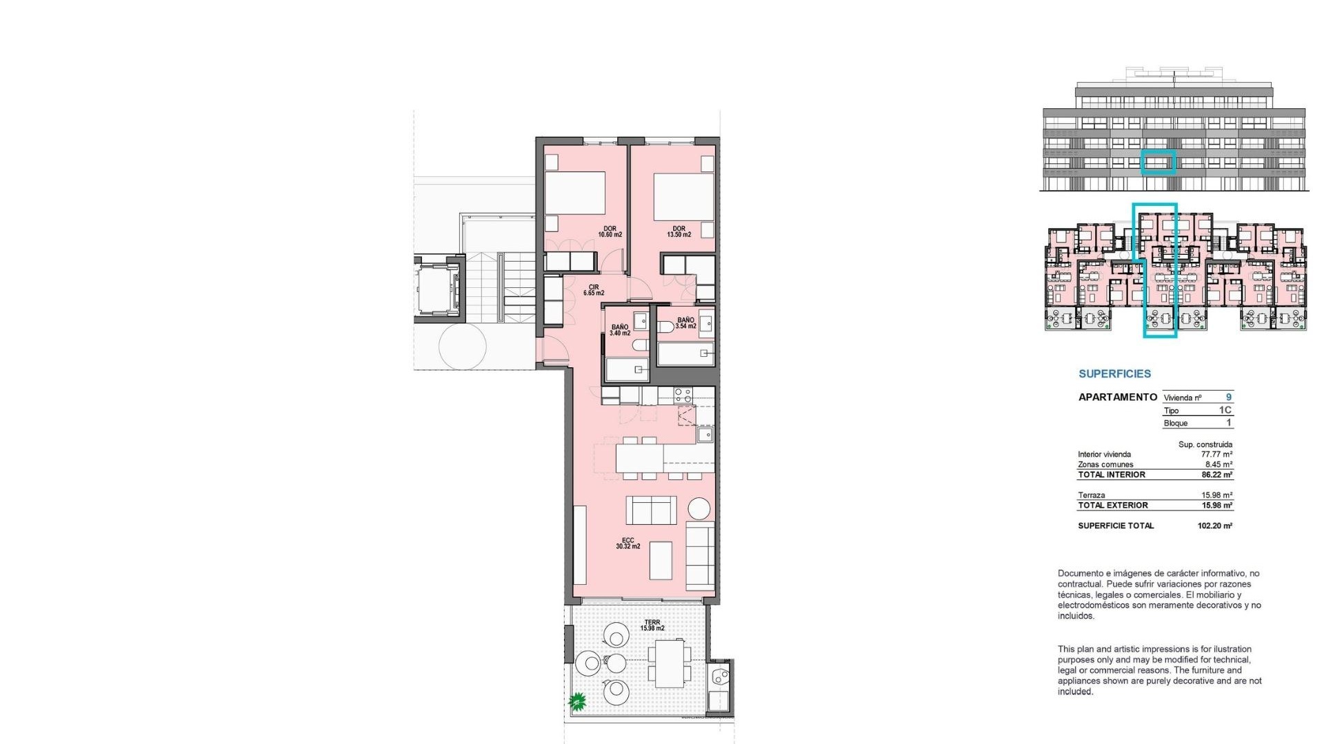 Nouvelle construction - Appartement - Los Alcazares - Santa Rosalia Lake and Life Resort