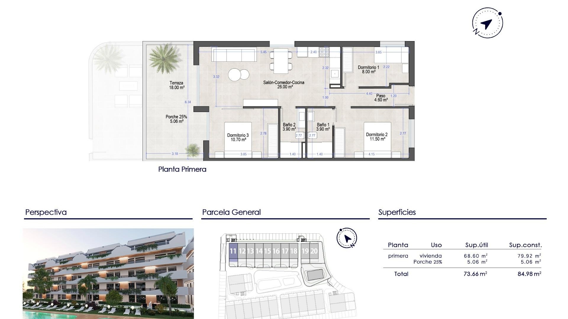 Nouvelle construction - Appartement - San Javier - Santiago de la Ribera