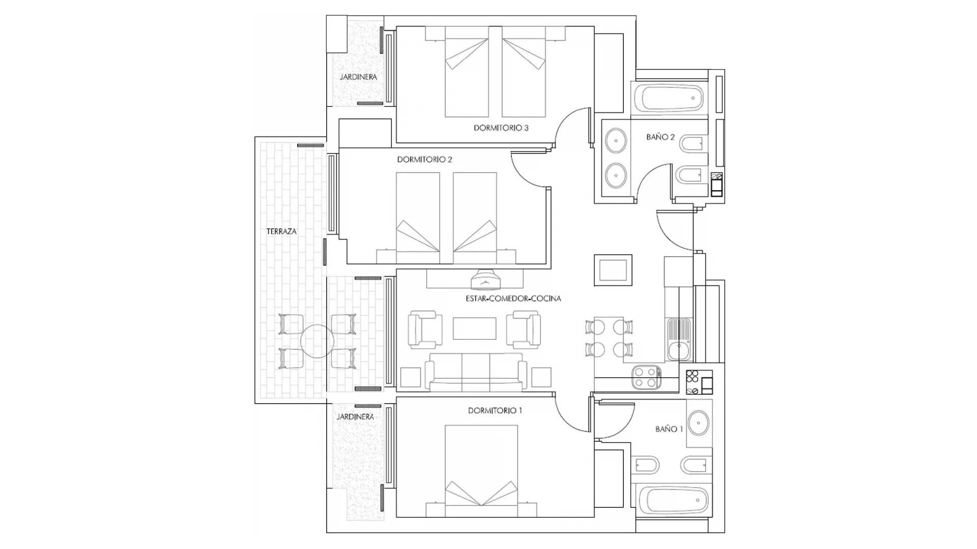 Nouvelle construction - Appartement - Vera - Puerto del Rey
