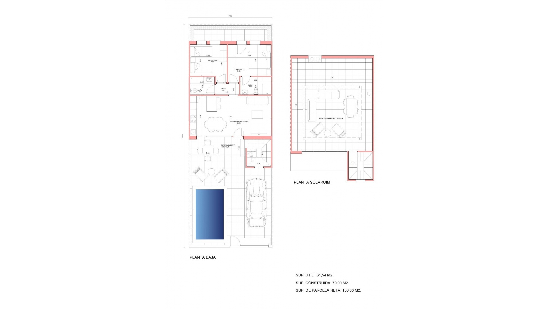 Nouvelle construction - Maison de ville - Fuente Álamo - La Pinilla