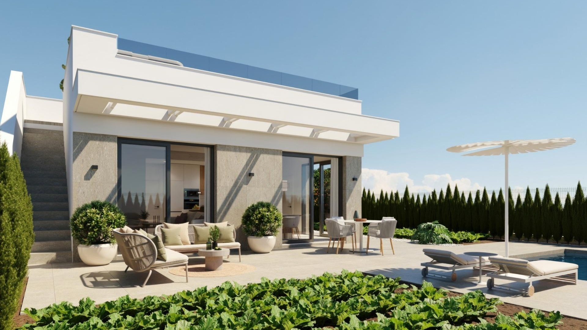 Nouvelle construction - Villa - Fuente Álamo - Hacienda Del Álamo Golf