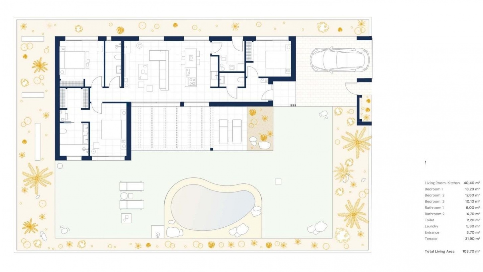 Nybyggnad - Villa - Banos y Mendigo - Altaona Golf