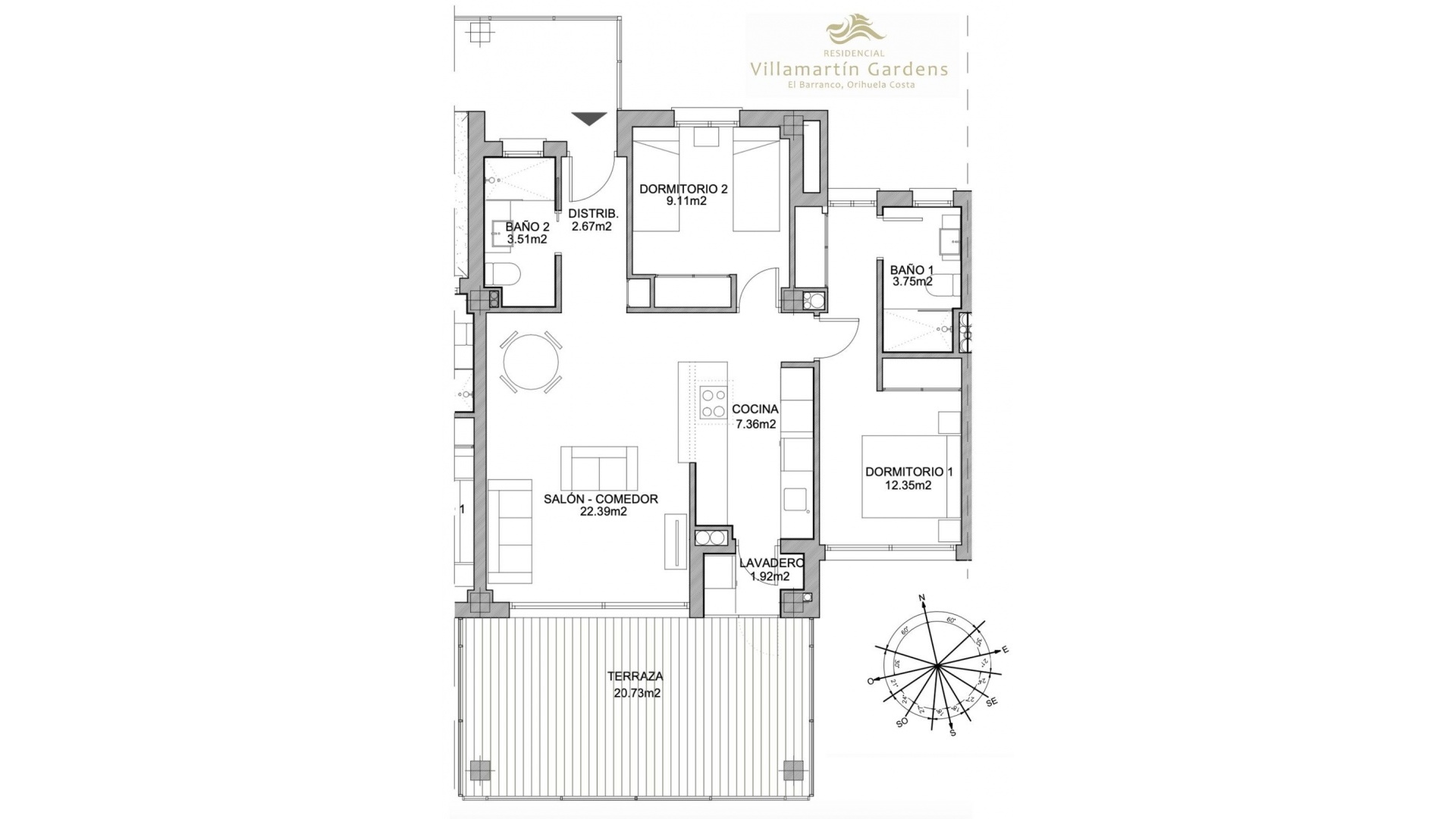 Resale - Apartment - Orihuela - Villamartin