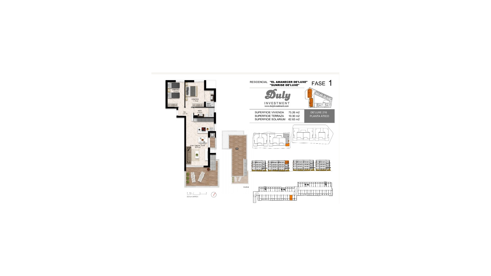 Revente - Appartement - Playa Flamenca - Res. Sunrise Deluxe