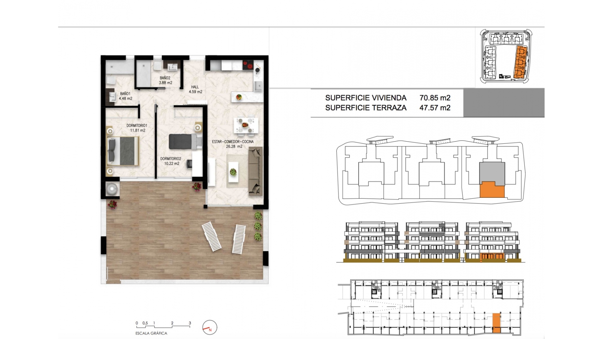Wederverkoop - Appartement - Los Altos - Res. El Amanecer