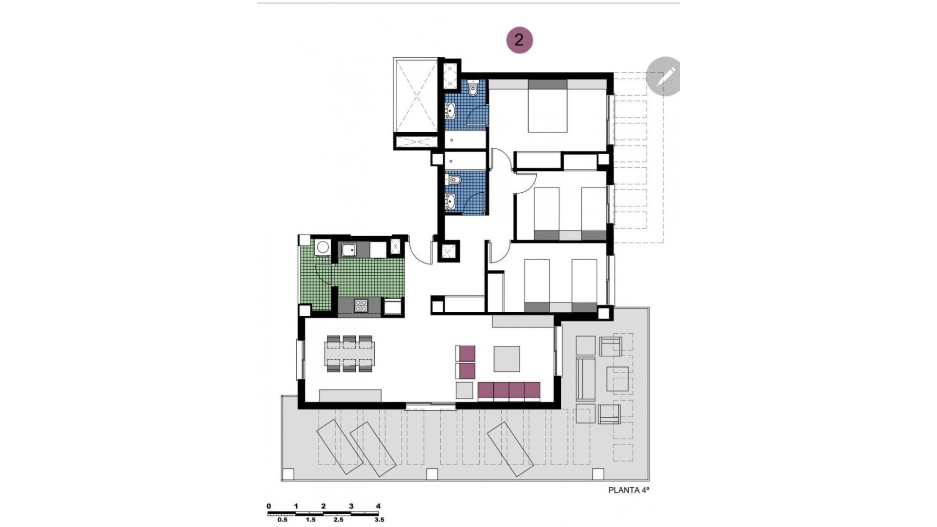 Wederverkoop - Appartement - Orihuela - Mil Palmeras