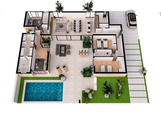 Nouvelle construction - Villa - Banos y Mendigo - Altaona Golf