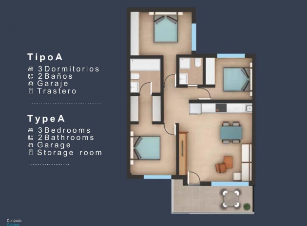 Nybyggnad - Lägenhet - San Pedro del Pinatar - Los Pinos