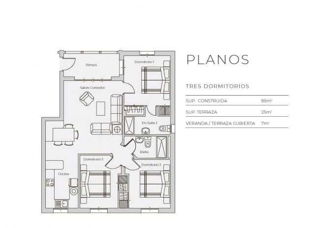 Nieuw gebouw - Appartement - Cuevas Del Almanzora - Desert Springs Golf Club
