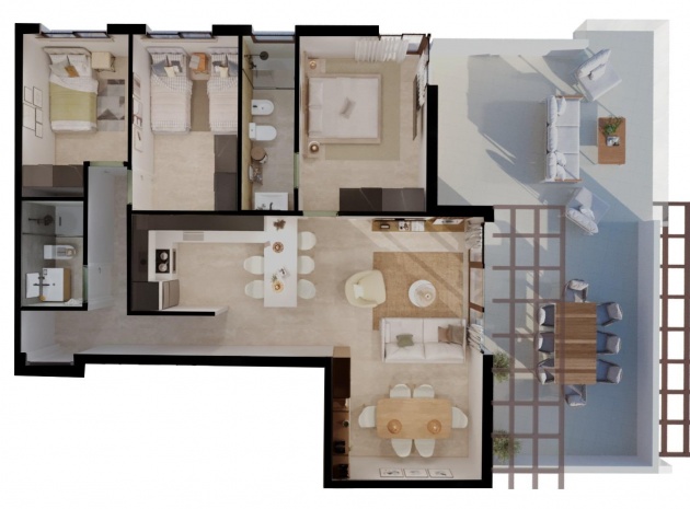 Nieuw gebouw - Appartement - Vera - Vera Playa