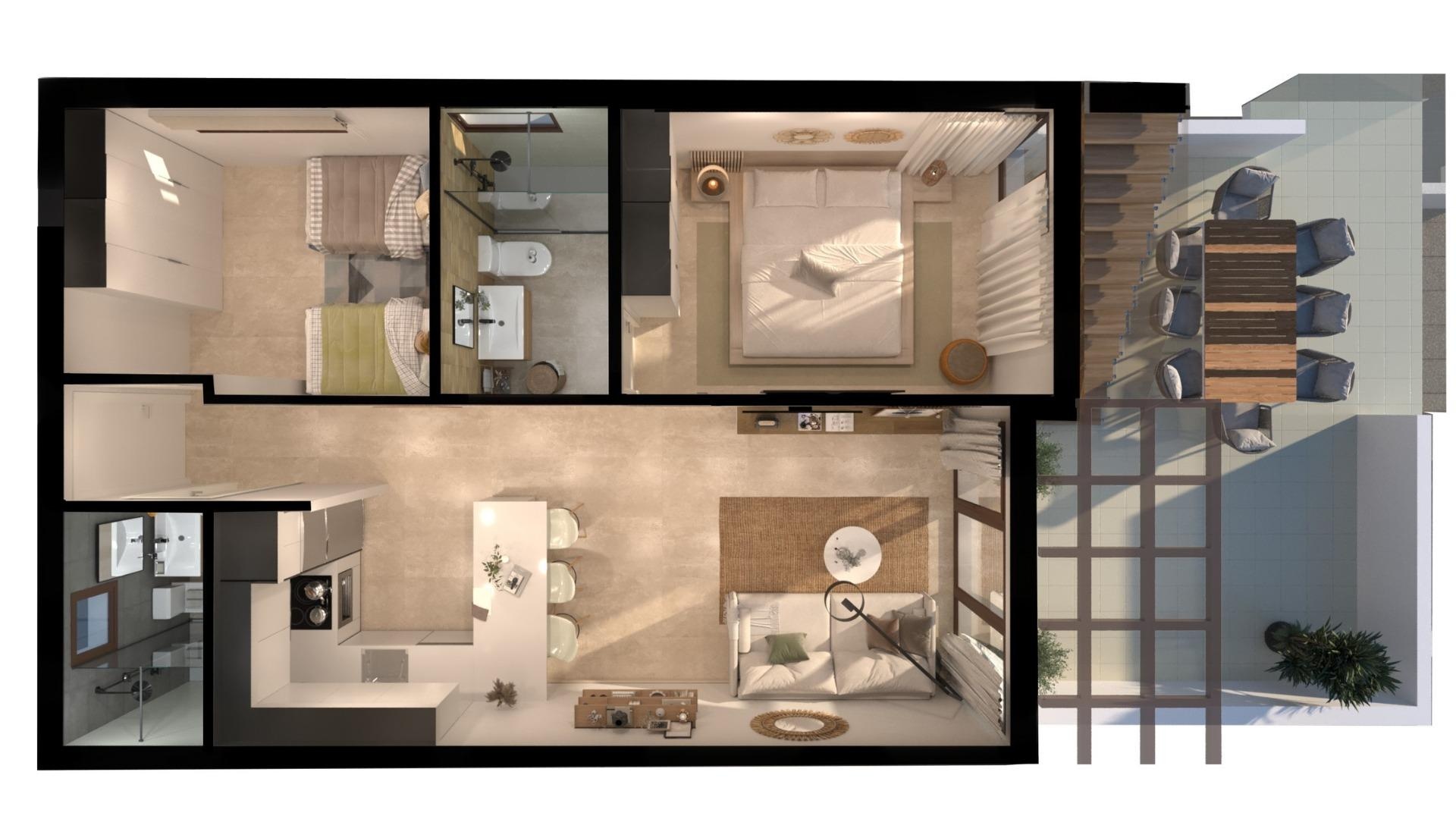 Nieuw gebouw - Appartement - Vera - Vera Playa