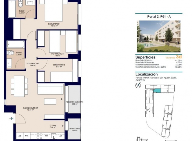 New Build - Apartment - Alicante - San Agustín