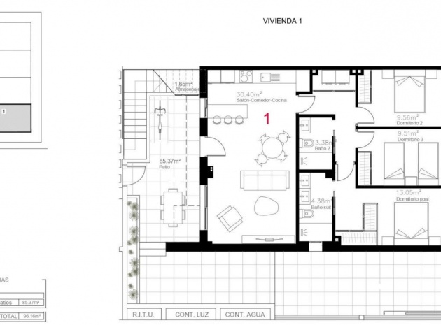 Nybyggnad - Lägenhet - Pilar de la Horadada