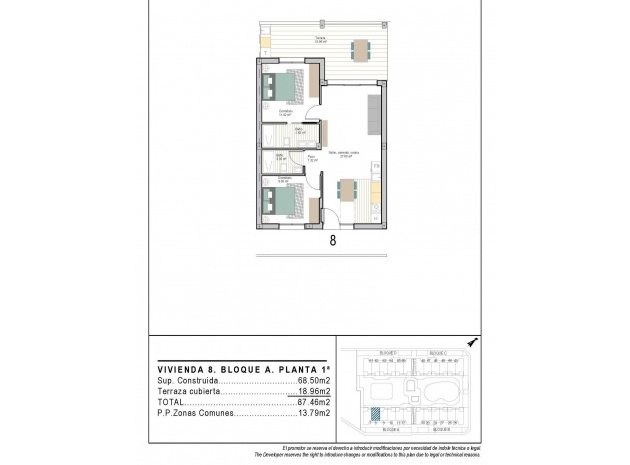 Nouvelle construction - Appartement - Torre Pacheco - San Cayetano