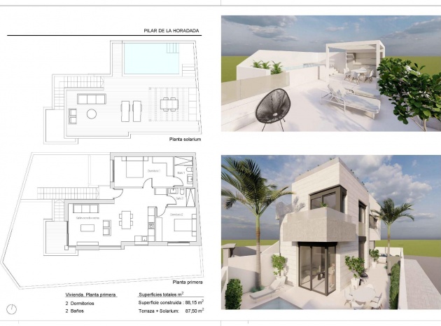 Nieuw gebouw - Bungalow - Pilar de la Horadada - pueblo