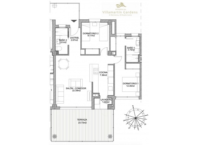 Återförsäljning - Lägenhet - Orihuela - Villamartin
