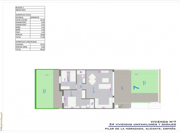 Nieuw gebouw - Bungalow - Pilar de la Horadada - pueblo