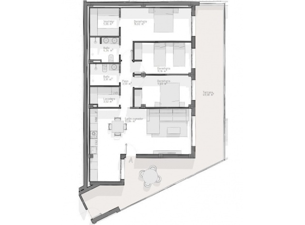 Neubau - Wohnung - Aguilas - Playa del Hornillo