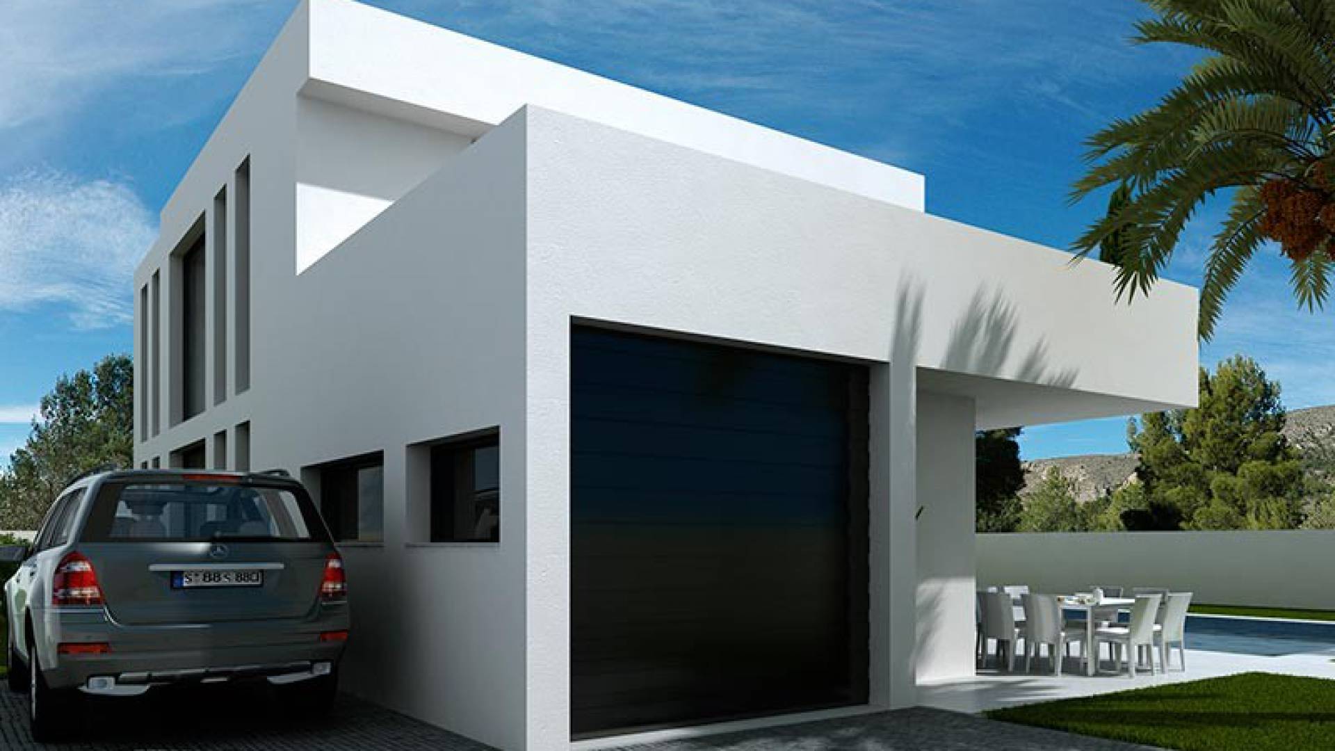 for sale,villas,modern,laguna villas, ciudad quesada,costa,blanca,op018-drive