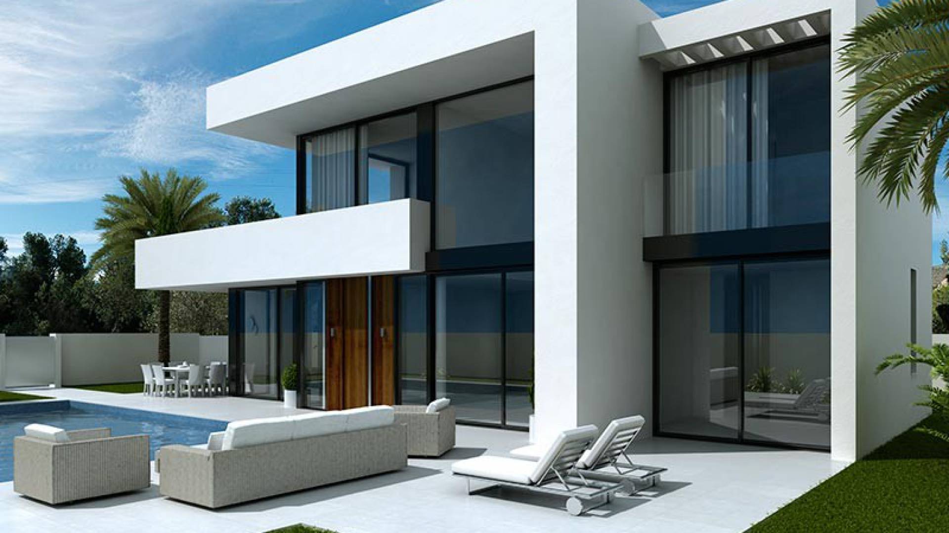 for sale,villas,modern,laguna villas, ciudad quesada,costa,blanca,op018terrace2