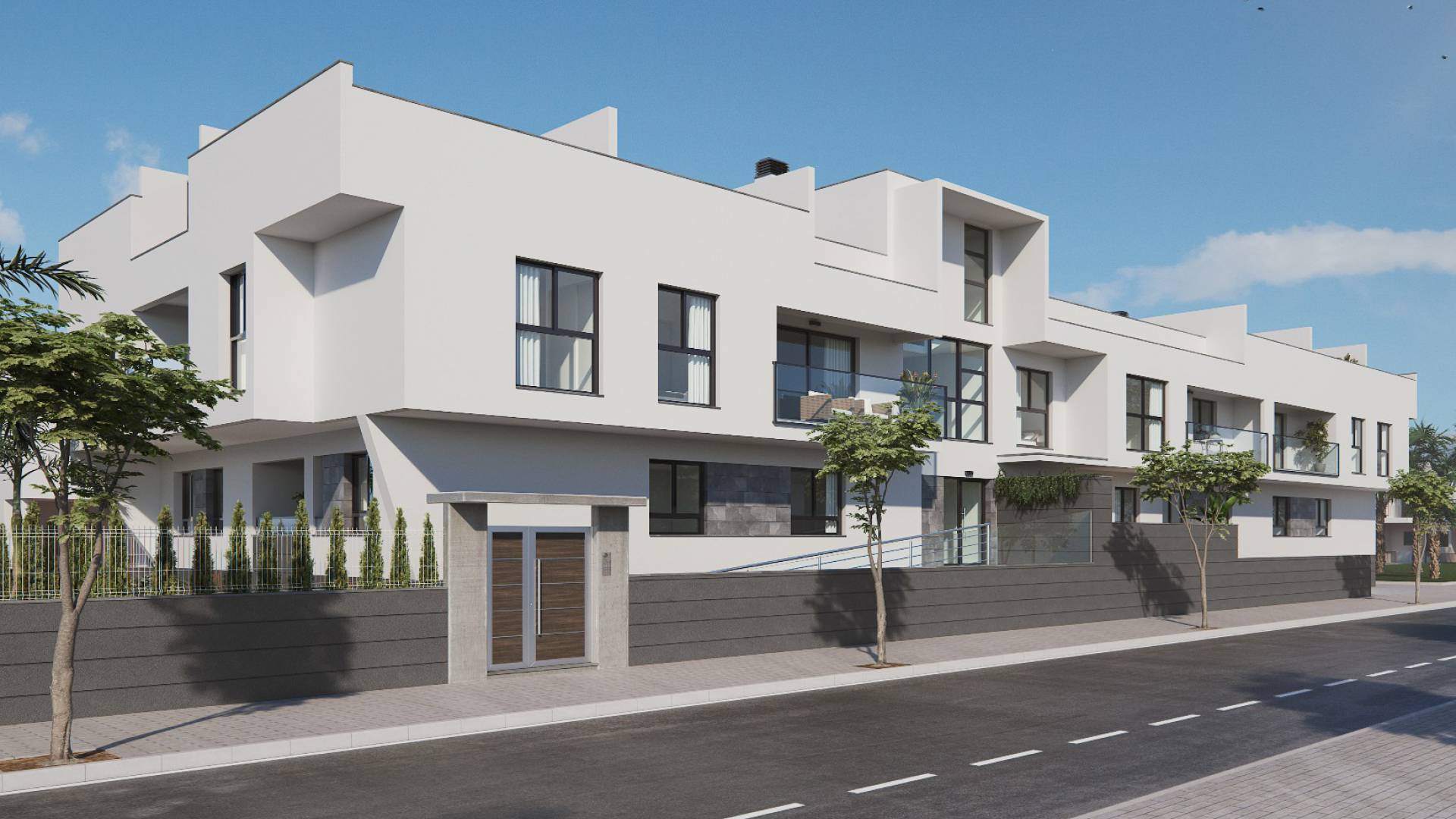 Los Alcazares New Build Modern Apartments For Sale solarium