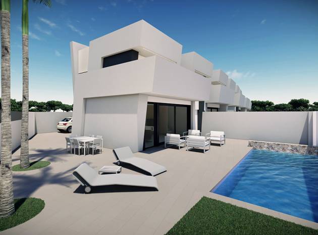 new build detached villa for sale in Santiago de la Ribera Murcia with private pool