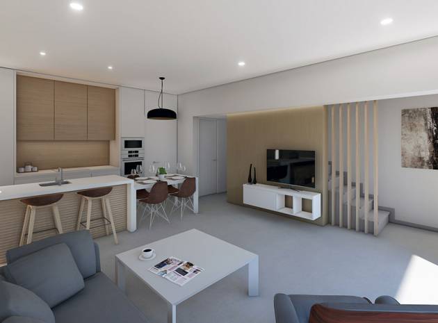 new build detached home for sale in Santiago de la Ribera Murcia with modern interior