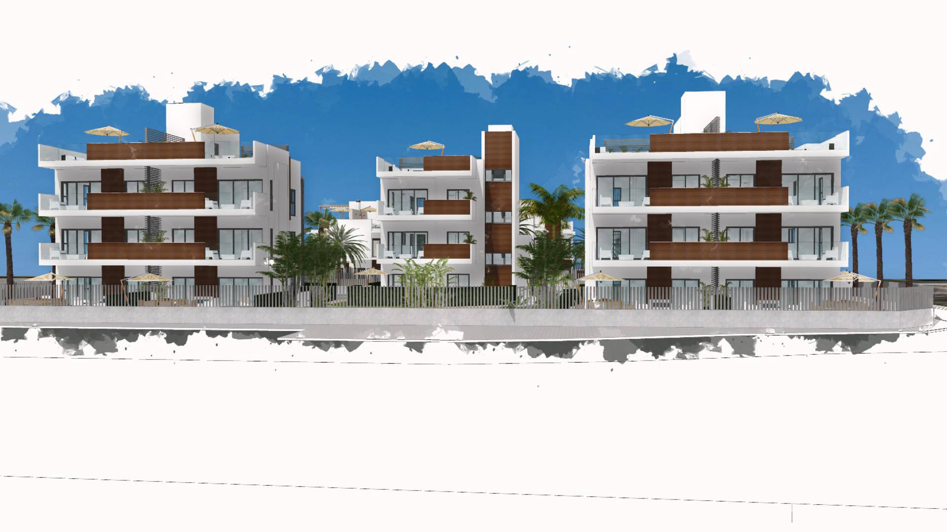 New Build - Apartment - Santiago de la Ribera - Villas Barnuevo