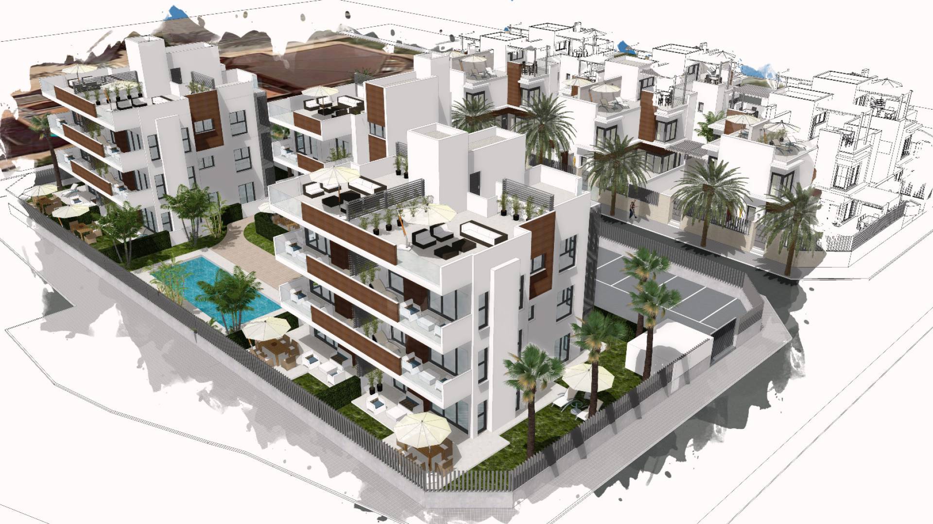 New Build - Apartment - Santiago de la Ribera - Villas Barnuevo
