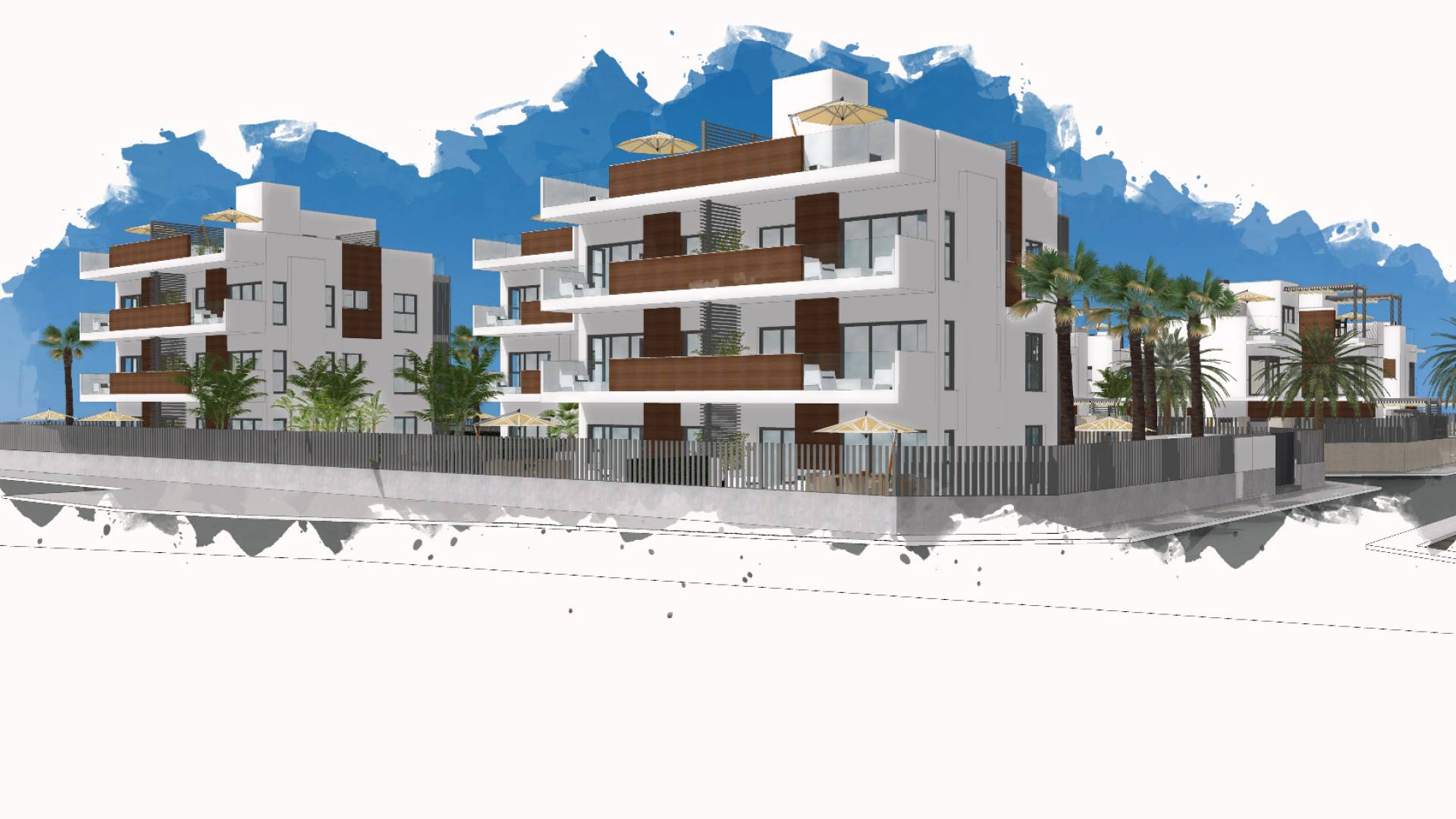New Build - Apartment - Santiago de la Ribera - Villas Barnuevo
