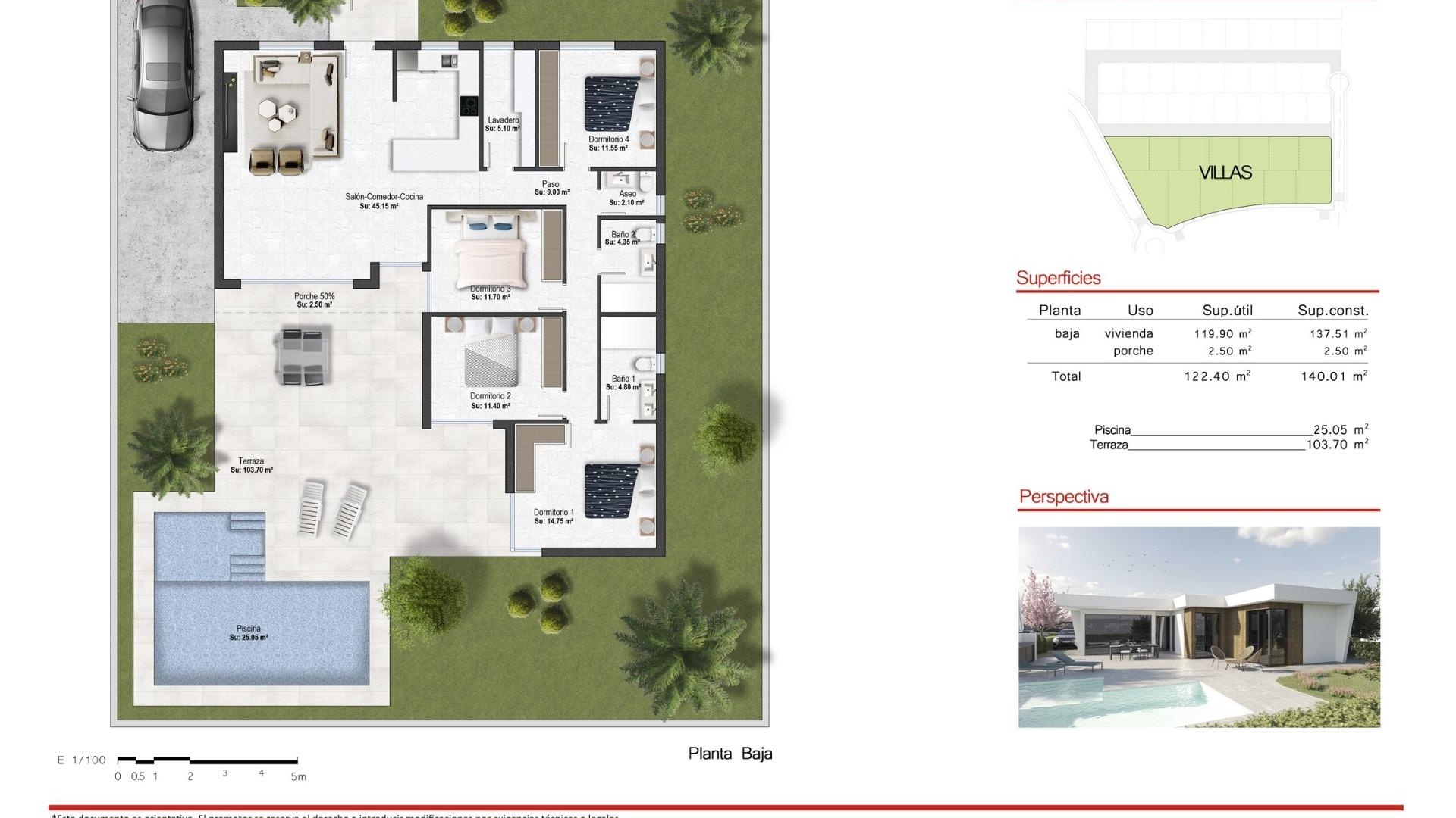 Nieuw gebouw - Villa - Banos y Mendigo - Altaona Golf And Country Village