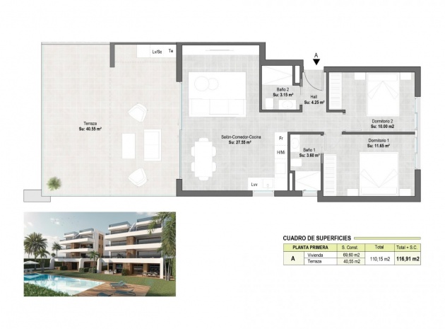 Neubau - Wohnung - Alhama De Murcia - Condado De Alhama Resort